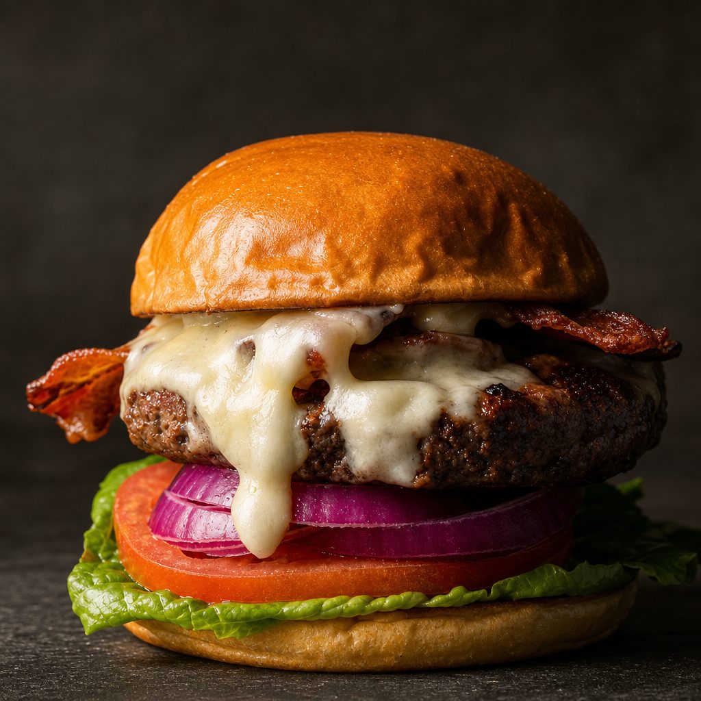 Bbq Bacon Cheddar Burger.