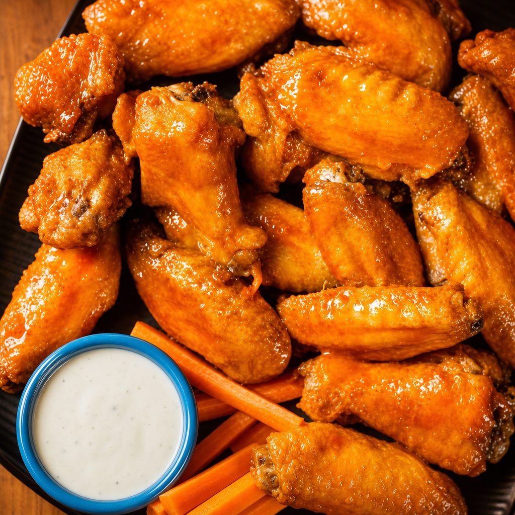 5 Wings w/ Fries.